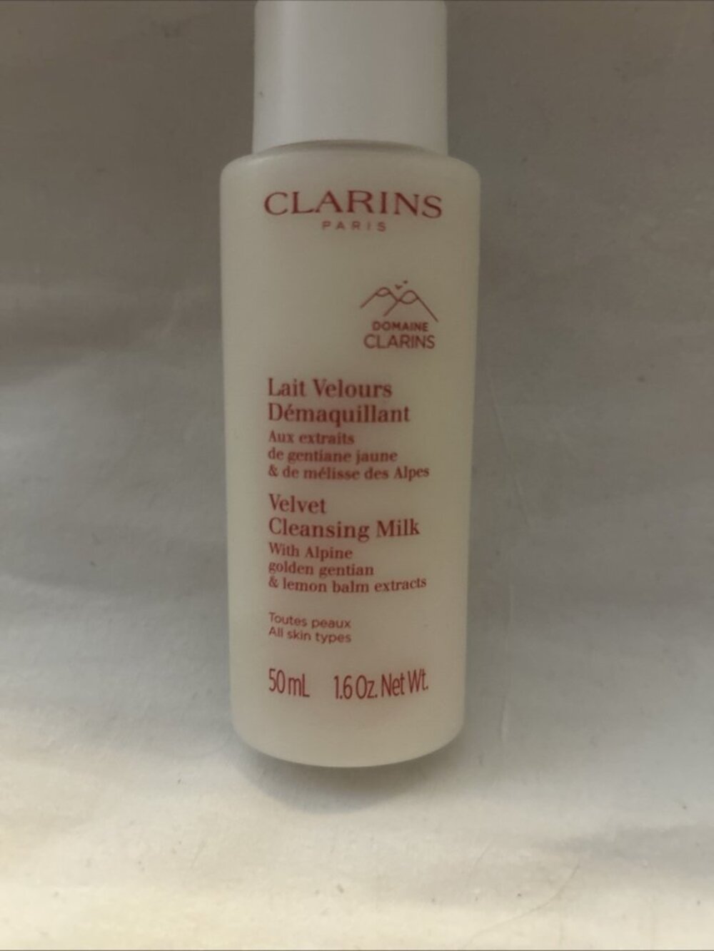 Clarins Paris Velvet Cleansing Milk 50 mL / 1.6 oz Travel Size